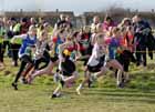 Start of the under-13 girls, North East Harrier League, Wrekenton.